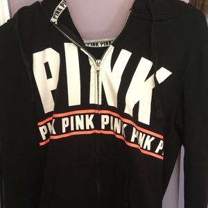 vs pink zip up hoodie
